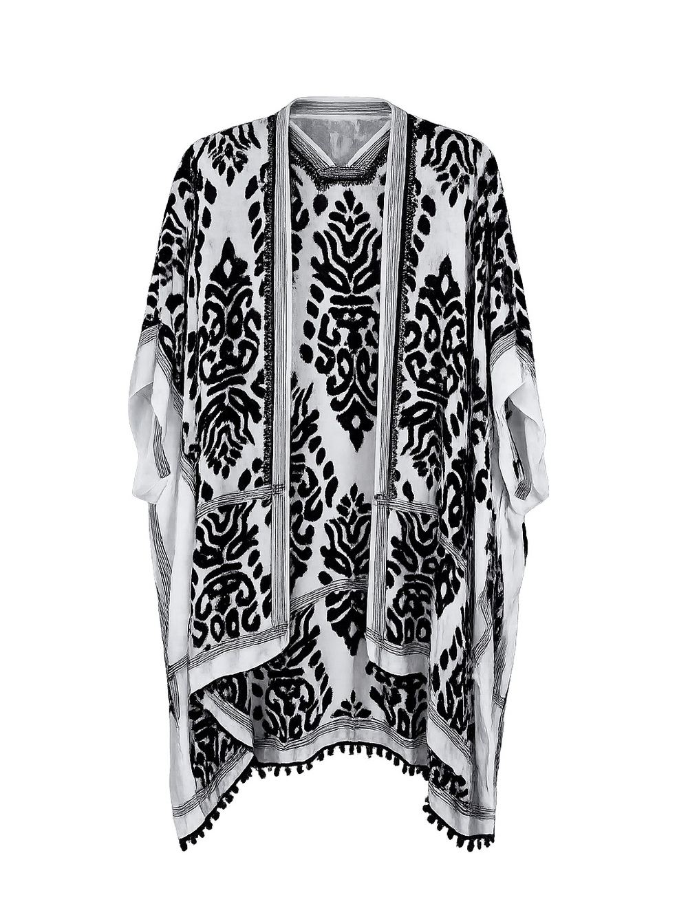 Womens Bohemian Coastal Poncho Tunic OS Festival Coachella Coastal Resort New